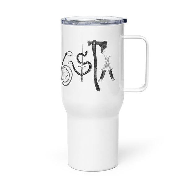 SLANGSTA Travel mug with a handle