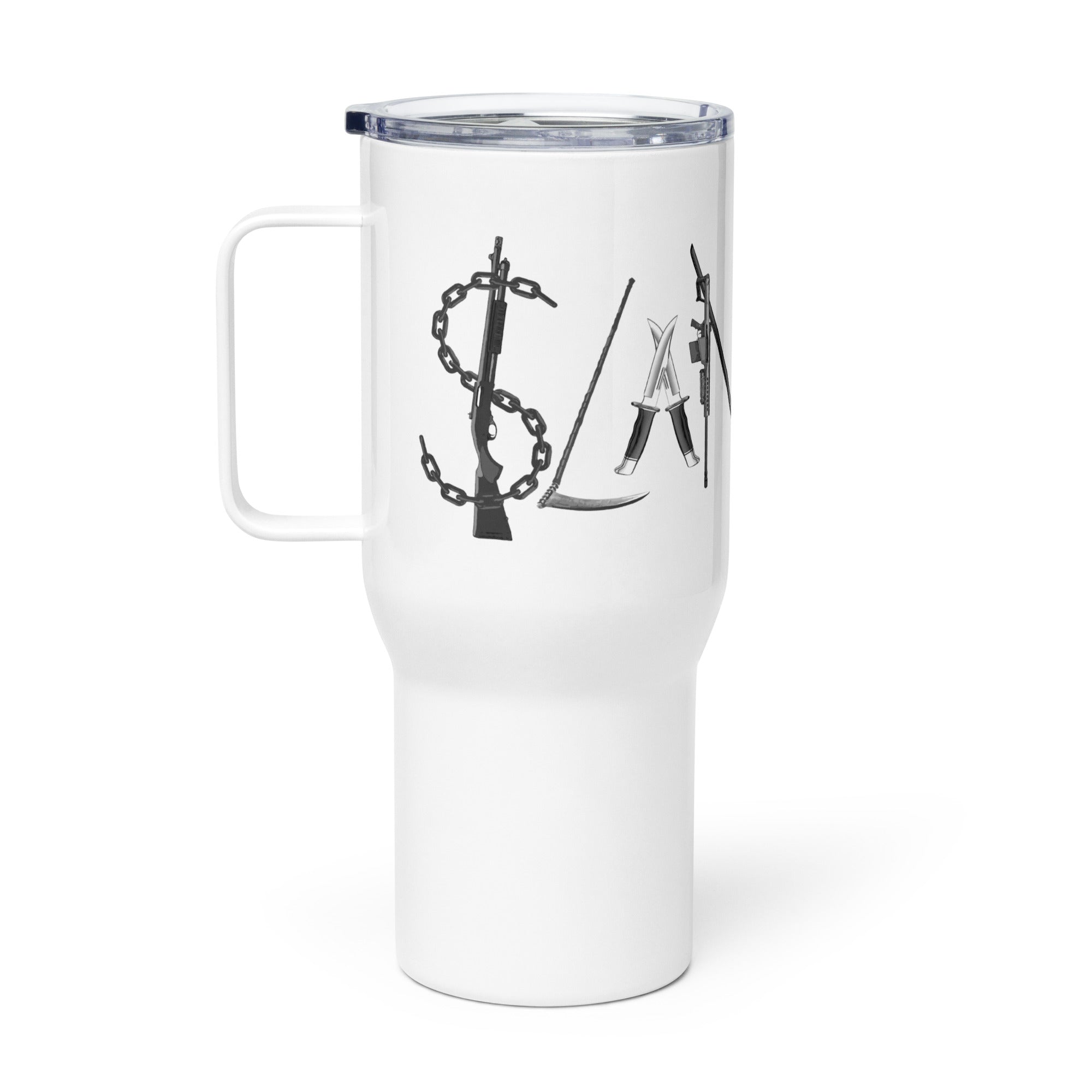SLANGSTA Travel mug with a handle