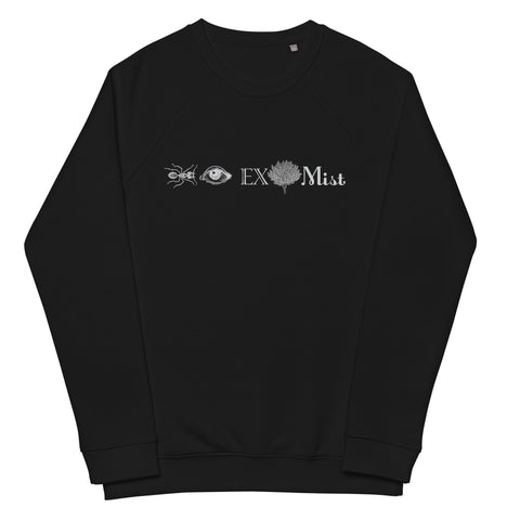 Anti Extremist Unisex organic raglan sweatshirt