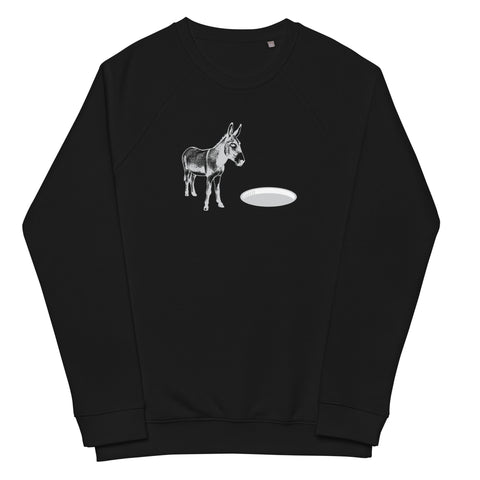 Asshole Unisex organic raglan sweatshirt