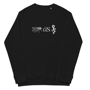 Fly As Fuck Unisex organic raglan sweatshirt