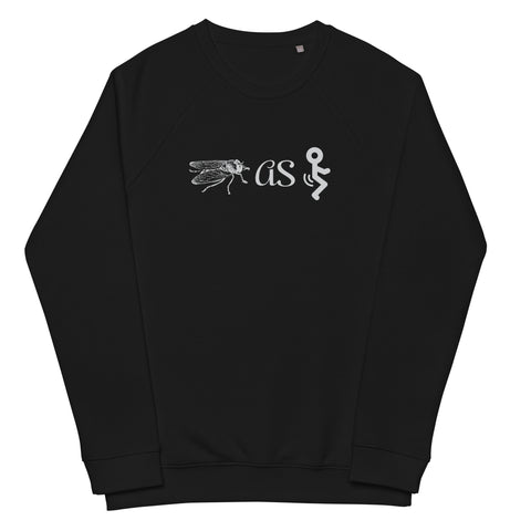 Fly As Fuck Unisex organic raglan sweatshirt