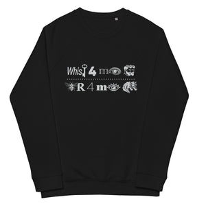 Whisk3y For My Men B33R For My Horses Unisex organic raglan sweatshirt