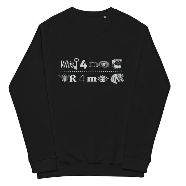 Whisk3y For My Men B33R For My Horses Unisex organic raglan sweatshirt