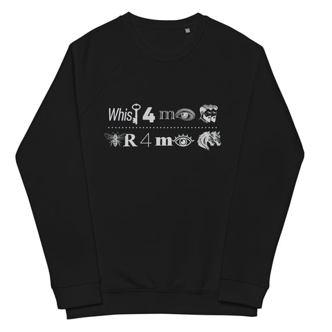 Whisk3y For My Men B33R For My Horses Unisex organic raglan sweatshirt