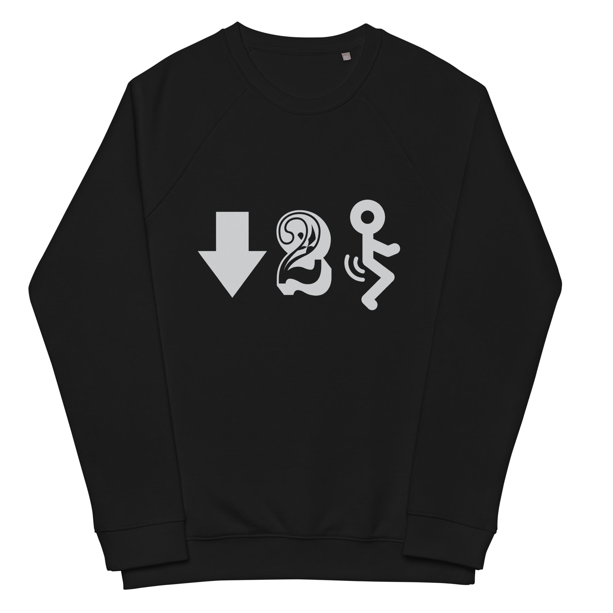 DTF Unisex organic raglan sweatshirt