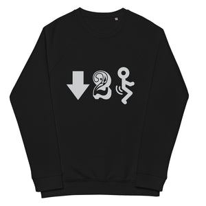 DTF Unisex organic raglan sweatshirt