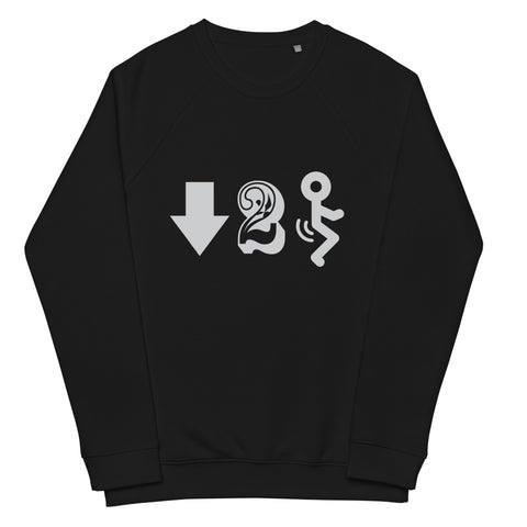 DTF Unisex organic raglan sweatshirt