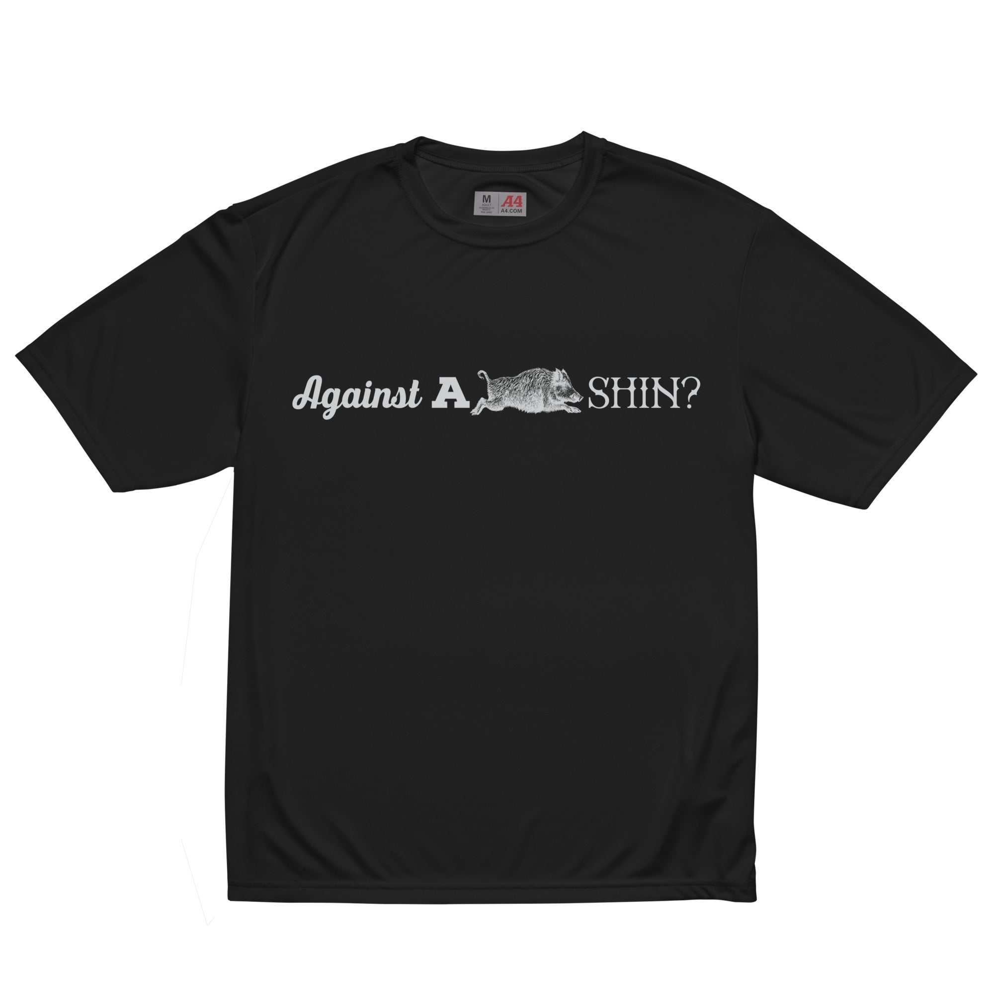 Against A Boar Shin Unisex performance crew neck t-shirt