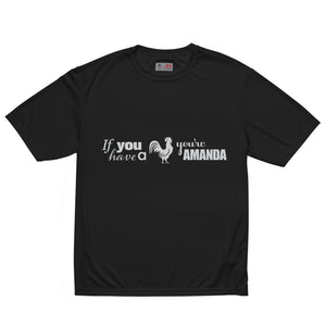 You're a Man, Duh Unisex performance crew neck t-shirt
