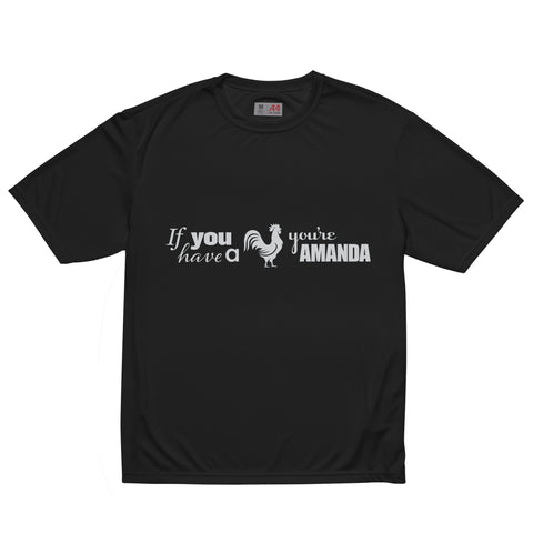 You're a Man, Duh Unisex performance crew neck t-shirt