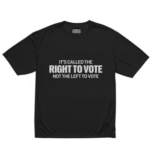 Right To Vote Unisex performance crew neck t-shirt