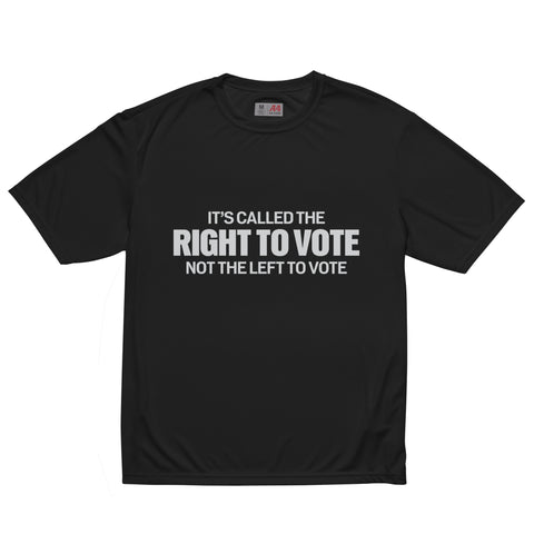 Right To Vote Unisex performance crew neck t-shirt